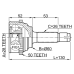 outer cv joint 28x60x26