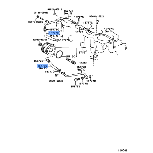 Hose, Water By-Pass,