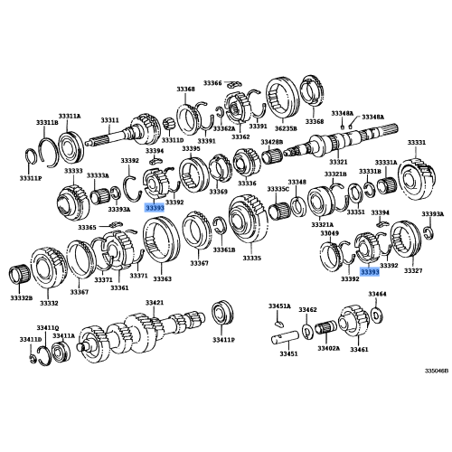 Transmission Clutch Hub No. 3 - Toyota (33393-37010)