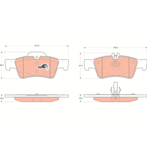 Brake Pad Rr W211/W220