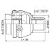 inner cv joint right 27x60x27