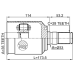 inner cv joint left 35x33x28