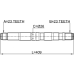 axle half shaft left 23x408x23
