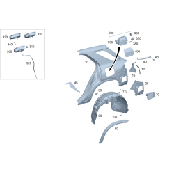 MERCEDES-BENZ 1678850500 Cover, Bumper Area