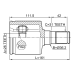 inner cv joint left 26x36.2x31
