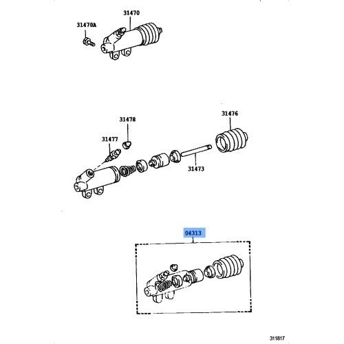 Cylinder Kit,Clutch Release