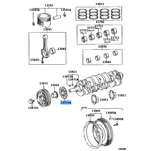 Rotor, Crank Position Sensor - Toyota 19315-75020