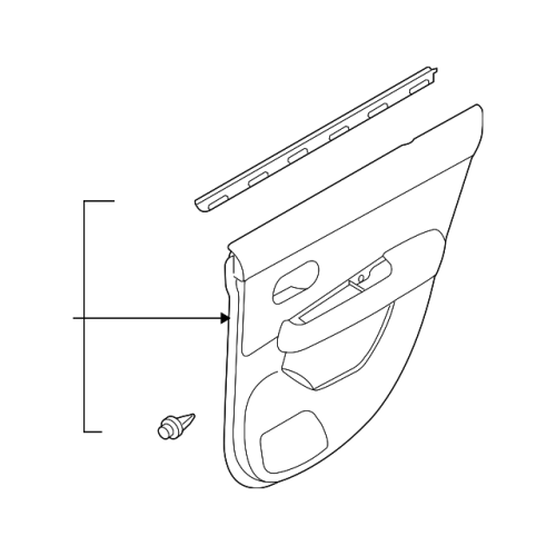 Finisher Assy - Rear Door