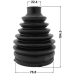 boot outer cv joint kit pvc 76.8x104.5x22.4