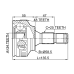 outer cv joint 34x58.5x25