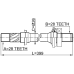 axle half shaft right 28x399x28