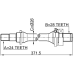 axle half shaft right 24x372x28