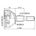 outer cv joint 26x55x27