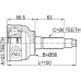 outer cv joint 23x56x26