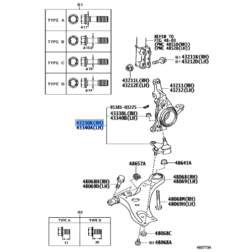 Joint Assy,Lower Ball,Front Rh
