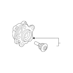 BMW 33406899175 Wheel Hub With Bearing Rear