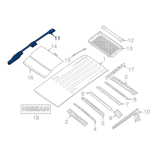 Finisher Assy - Roof Side, Lh