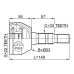 outer cv joint 22x53x33
