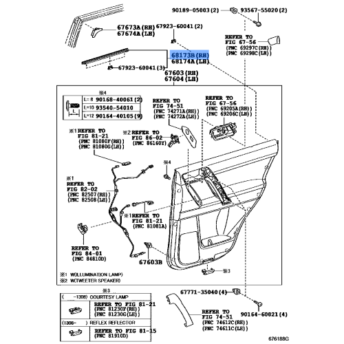 Weatherstrip, Door Glass