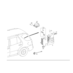 Headlight Rear Right - Mercedes-Benz M-Class W163