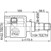 inner cv joint left 22x35x24