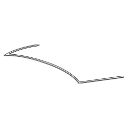 Rear Glass Window Upper Moulding Trim Seal - BMW 5 Series (E60)