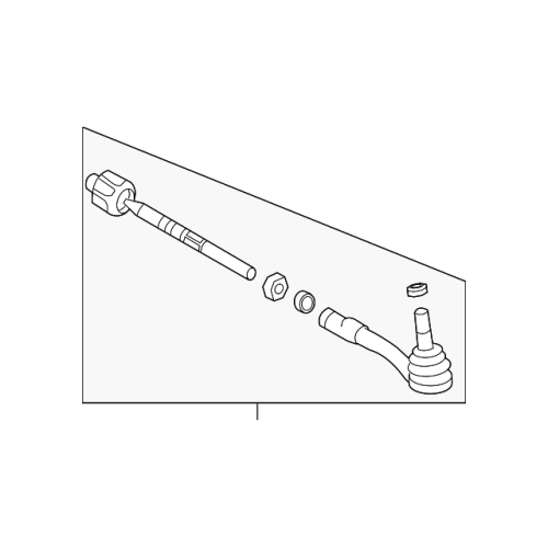 FEBI BILSTEIN Tie Rod Assembly BMW 760Li 745i 745Li 760i 750i 750Li (E65, E66)