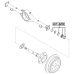 Repair kit, roller bearing rear axle shaft