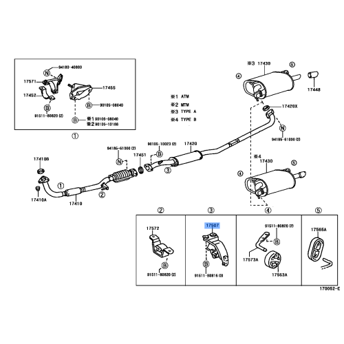 Bracket Exhaust Pipe