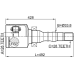 inner cv joint right 28x33.8x28