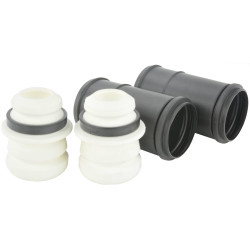 Boot with jounce bumper front shock absorber kit