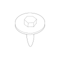 BMW 7149126886 Genuine Hex Bolt Front Fender Liner