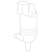 GENERAL MOTORS 84518407 Windshield Washer Fluid Pump