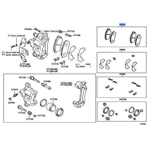 BRAKE PAD RR
