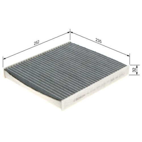 BOSCH 1987432543 Genuine Cabin Air Filter
