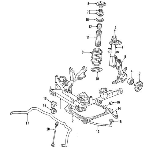FEBI BILSTEIN Front Strut Foam Bump Stop - BMW X5 (E53) - Non-SLS