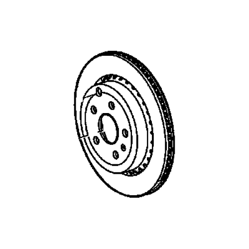 GM Rear Disc Brake Rotor 92265228