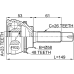 outer cv joint 23x58x26