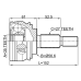 outer cv joint 35x56.6x27