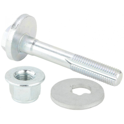 Camber adjusting eccentric bolt