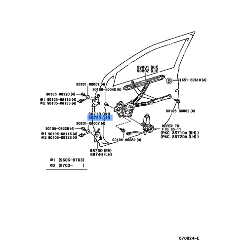 Hinge Assy, Front Door