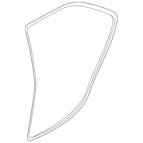 Rear Door Weatherstrip Seal - BMW 740iL 750iL (E38) 1995-2001