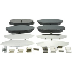 pad kit, disc brake, front - kit (with anti squeal shim, with brackets)