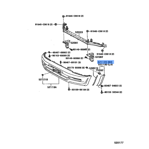 Moulding Assy, Plastic
