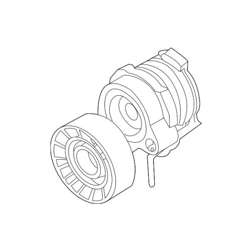 Belt Tensioner with Pulley for BMW 545i 550i 645Ci 650i 745i 750i 760i X5 (E60 E63 E65 E53) - Water Pump/Alternator Belt