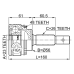 outer cv joint 23x56x26