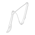 BMW X5 E70 Front Left Window Regulator (Without Motor)