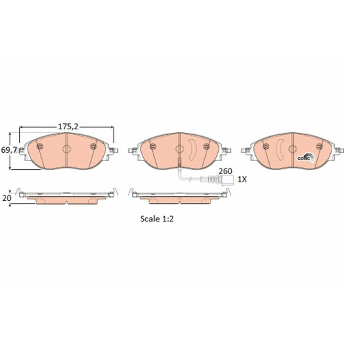 Brake Pad Set-Audi A3/Vw-Golf