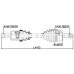 cv axle shaft assembly left 26x572x36