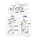 Tail Light Rear Corner Light SET - TOYOTA Corolla E11 Sedan (Left Side)